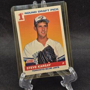 1991 Score Rookie RC #675 Steve Karsay Toronto Blue Jays Baseball Card